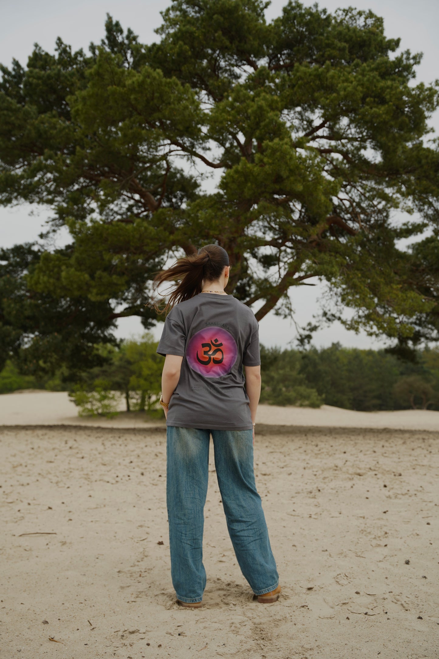 THE 7TH CHAKRA TEE - DARK GREY